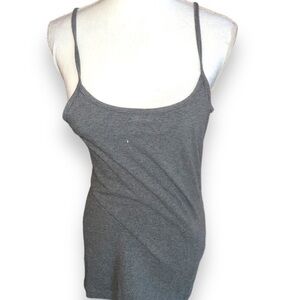 Hard Tail Forever cotton bra top grey tank top, cotton, L